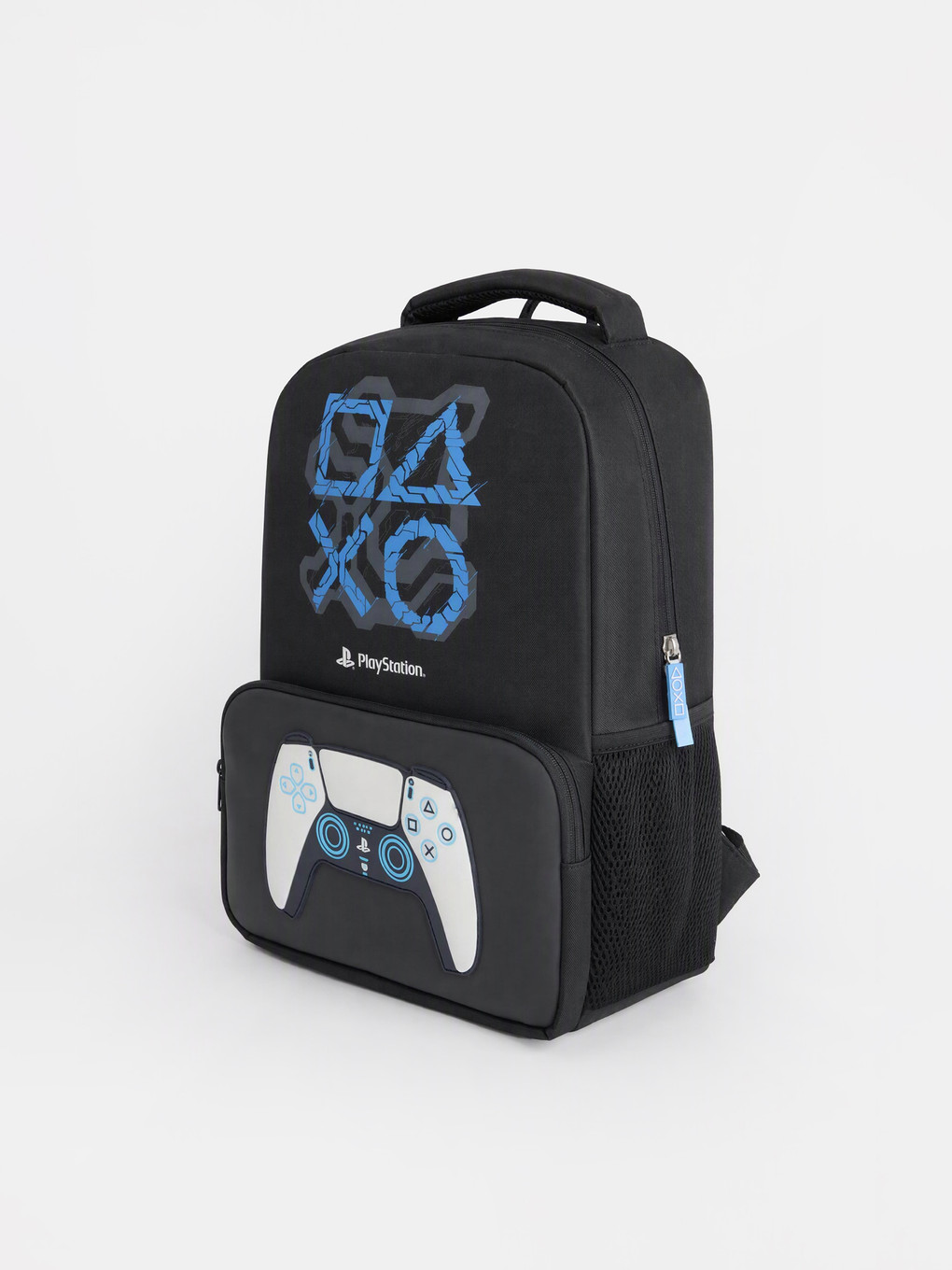 Siyah Playstation Baskılı Erkek Çocuk Sırt Çantası-1