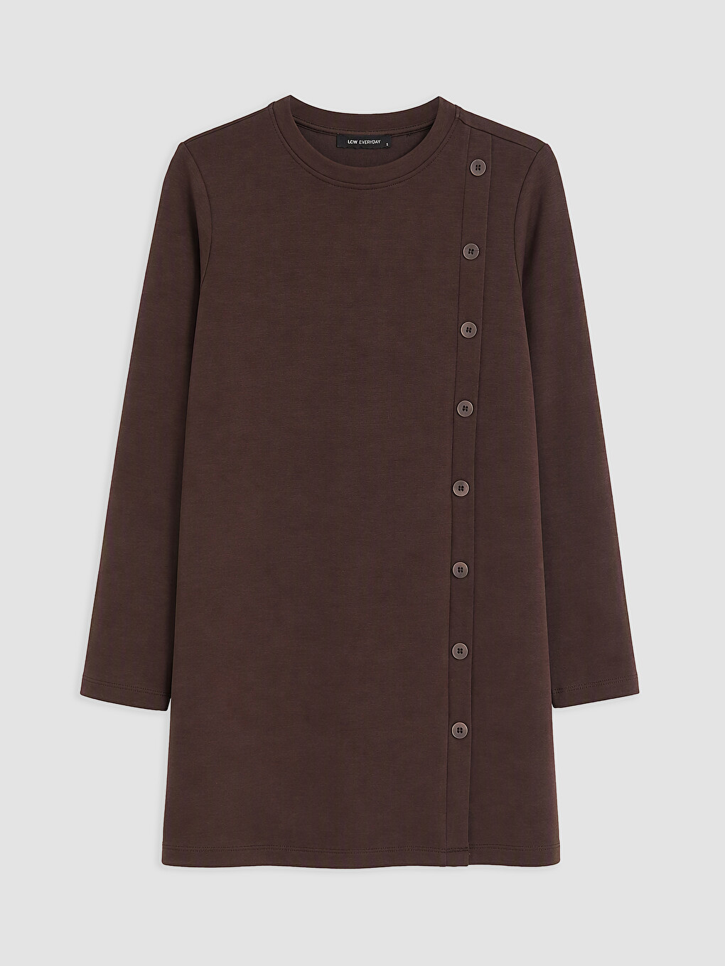 Decorative Buttoned Soft Touch Women's Tunic