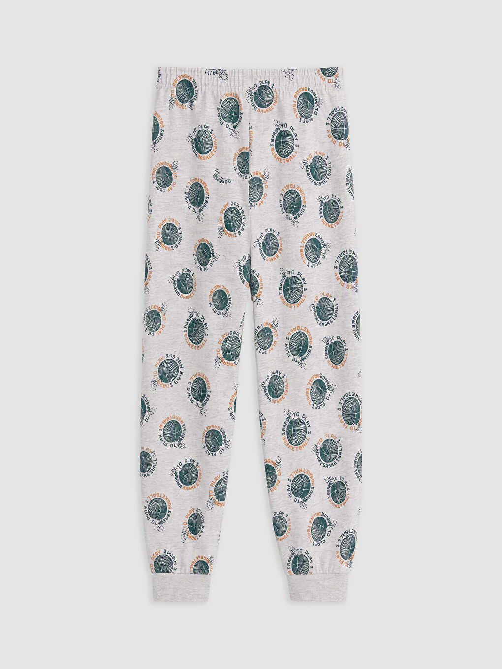 Gri Baskılı Erkek Çocuk Pijama Takım-3
