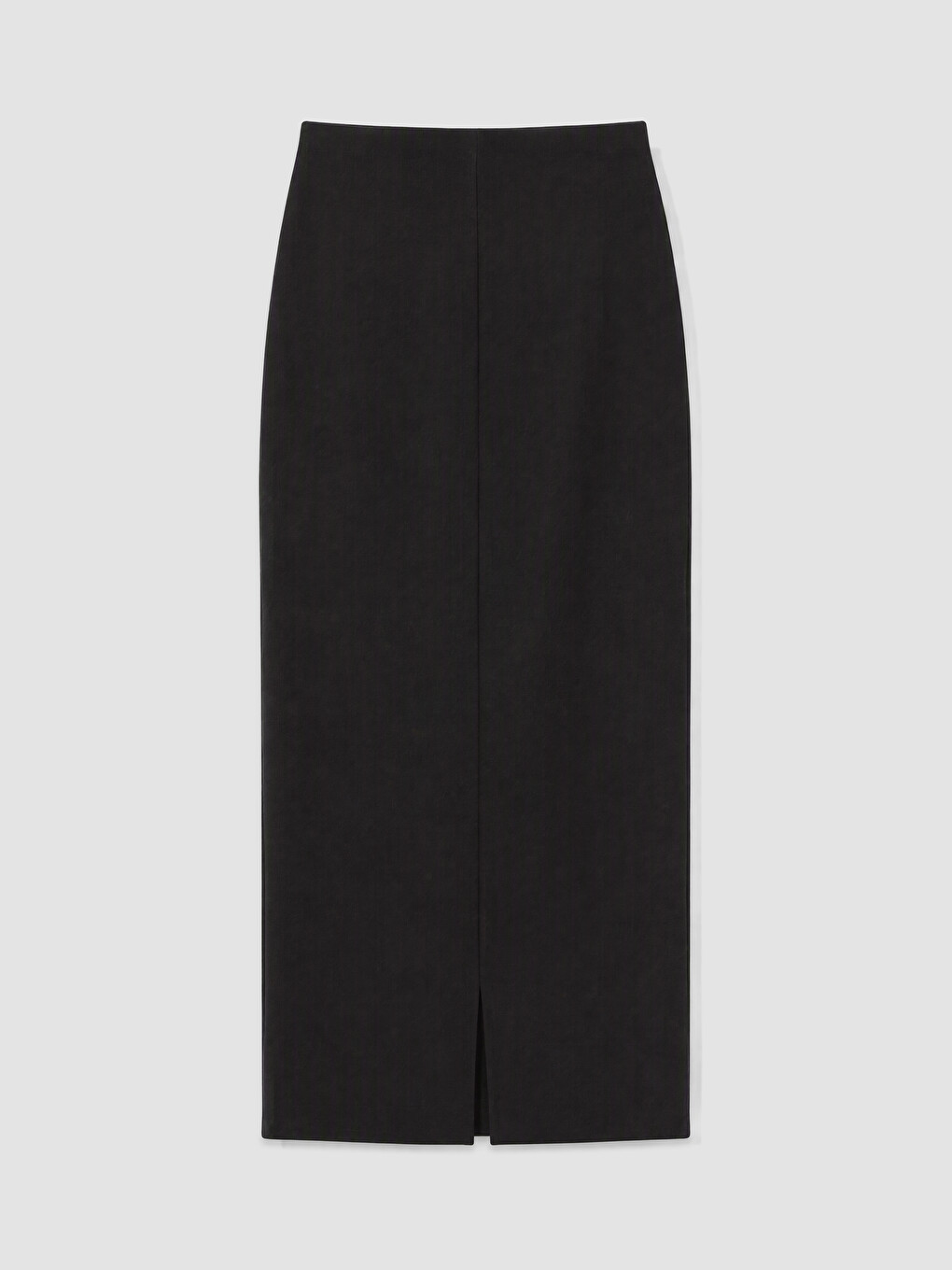 Elastic Waist Slit Skirt-1