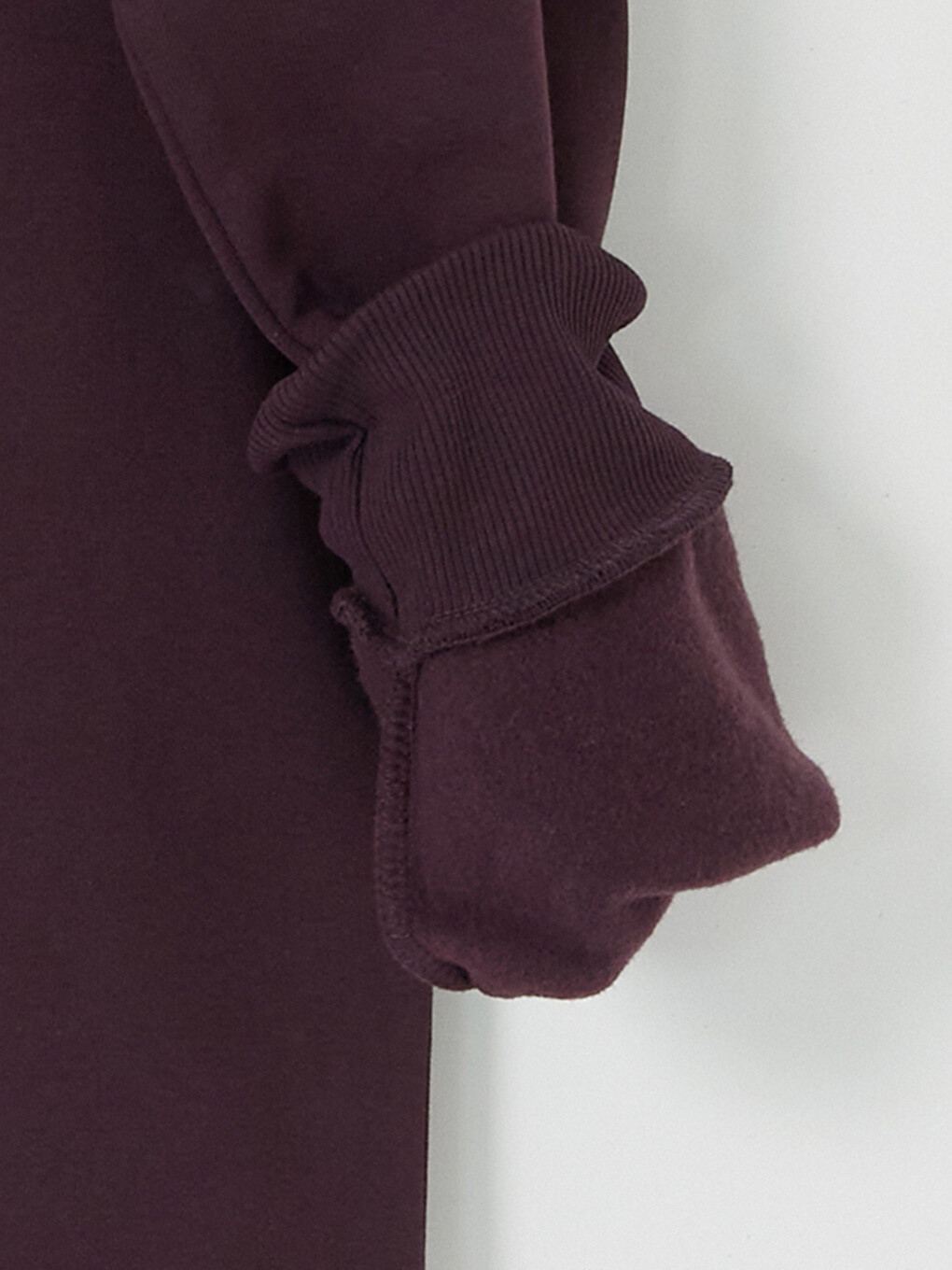 Mürdüm Bisiklet Yaka Erkek Sweatshirt-3