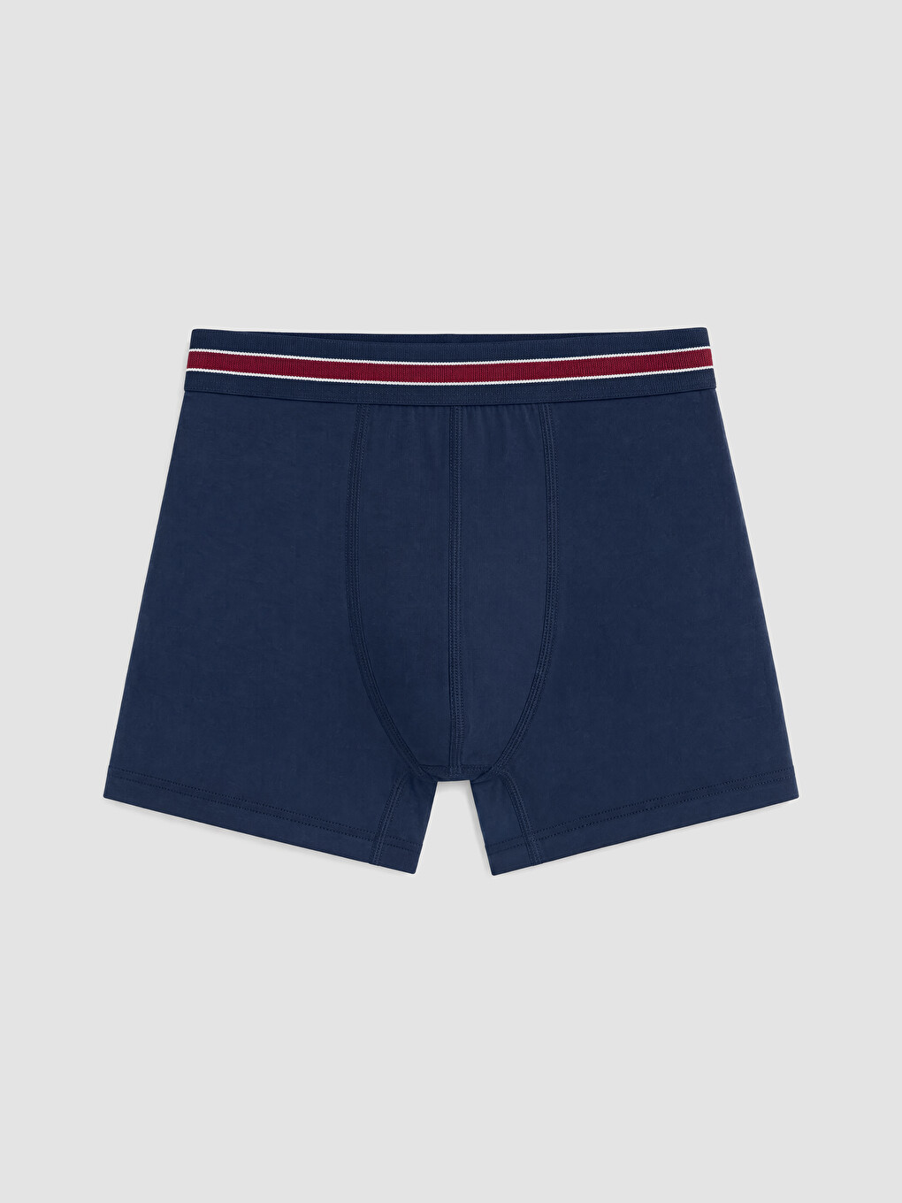 Bordo Pamuklu Esnek Erkek 3'lü Boxer Paket-2
