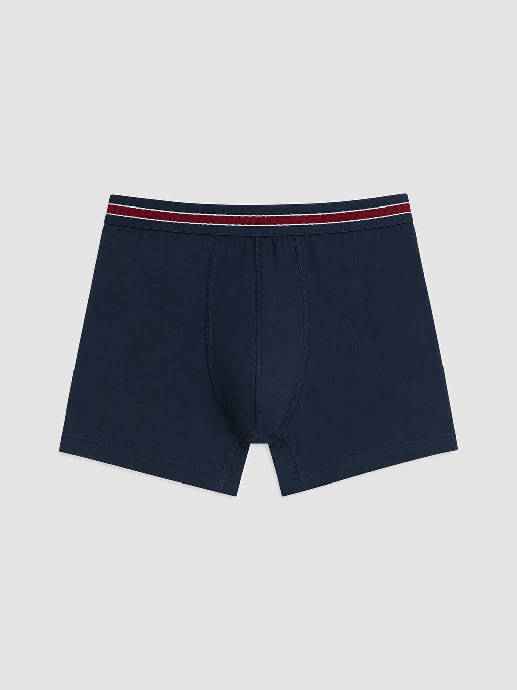 Bordo Pamuklu Esnek Erkek 3'lü Boxer Paket-3