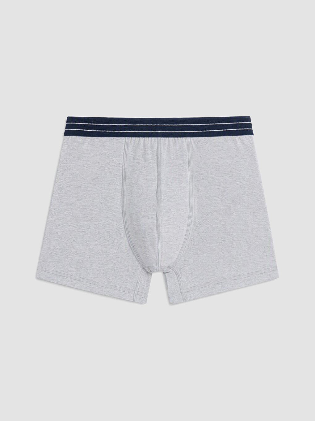Lacivert Pamuklu Esnek Erkek Boxer 3'lü Paket-1