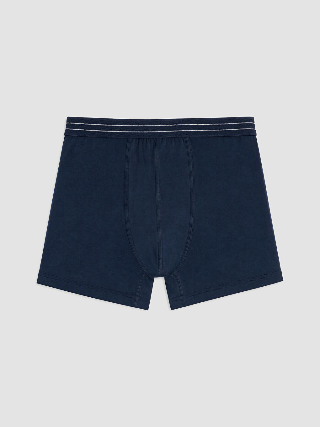 Lacivert Pamuklu Esnek Erkek Boxer 3'lü Paket-3