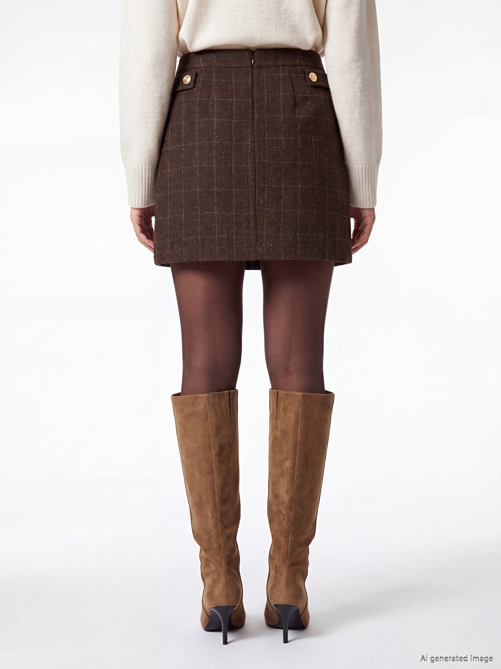 Tweed Mini Skirt-3