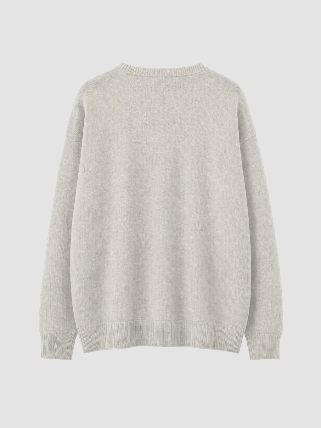 Plus Size Wool Blended Women's Sweater-3