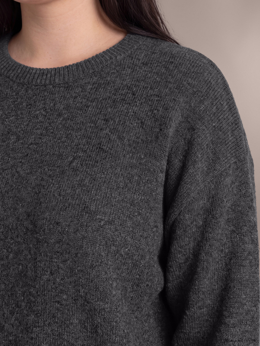 Plus Size Wool Blended Women's Sweater-1