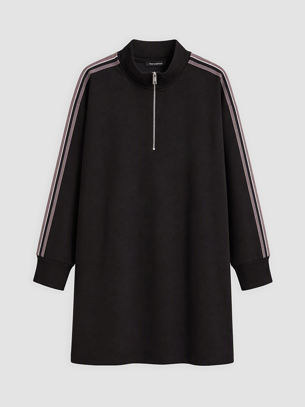 Woman Black Sweatshirt Tunic