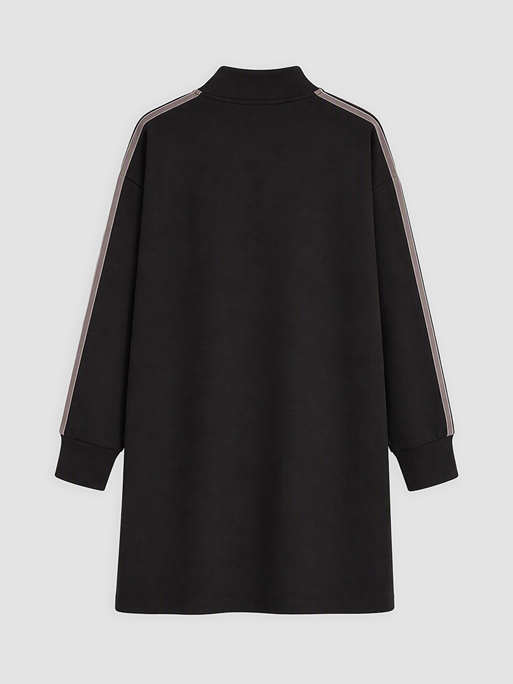 Woman Black Sweatshirt Tunic-1