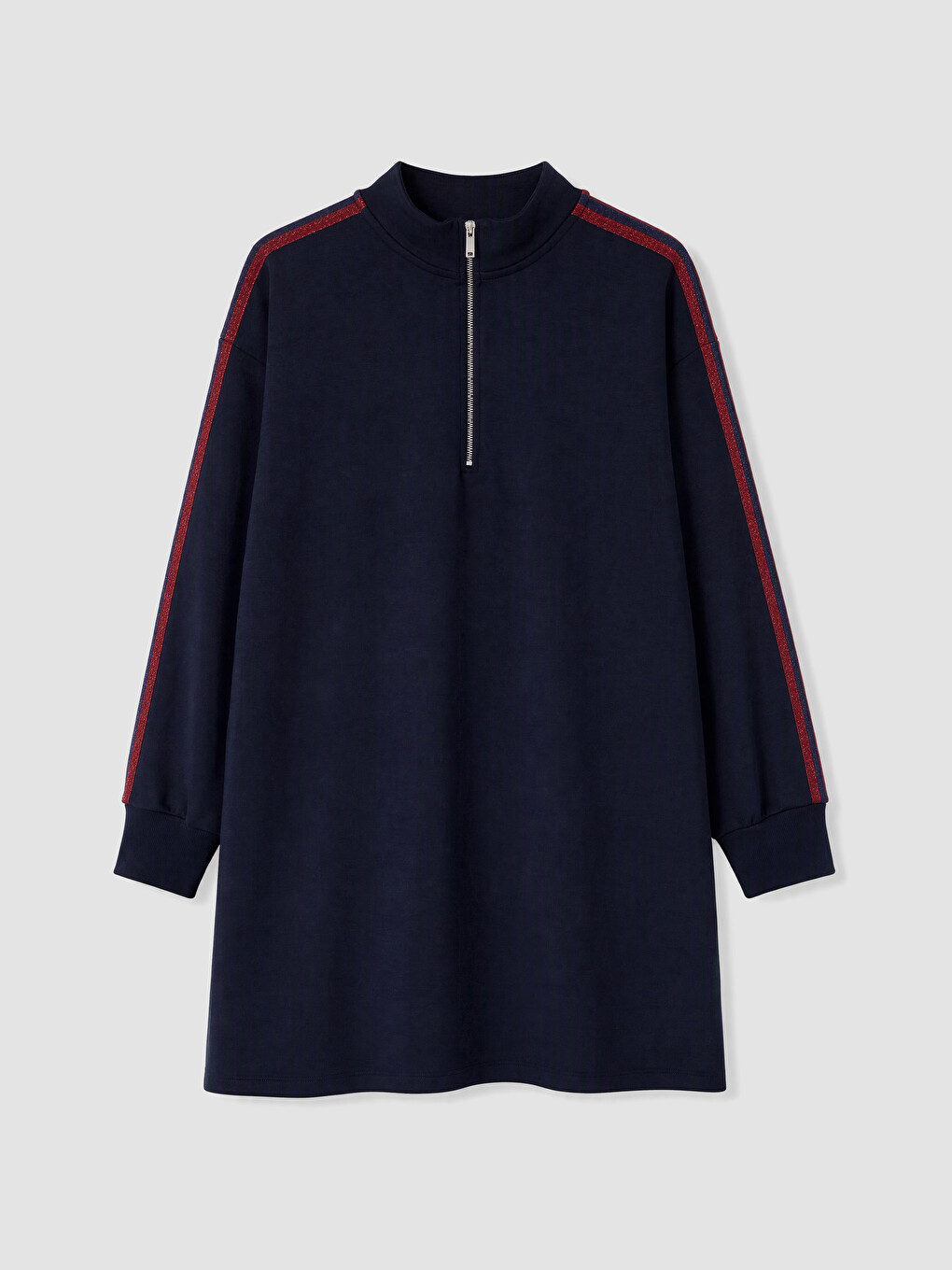 Striped Soft Touch Women's Sweatshirt Tunic