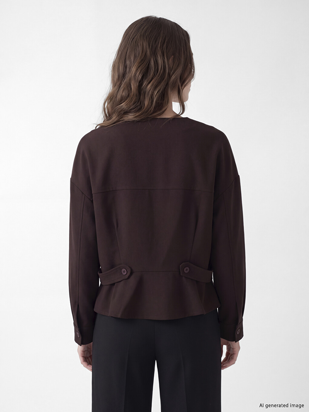 Asymmetric Buttoned Blouse-3