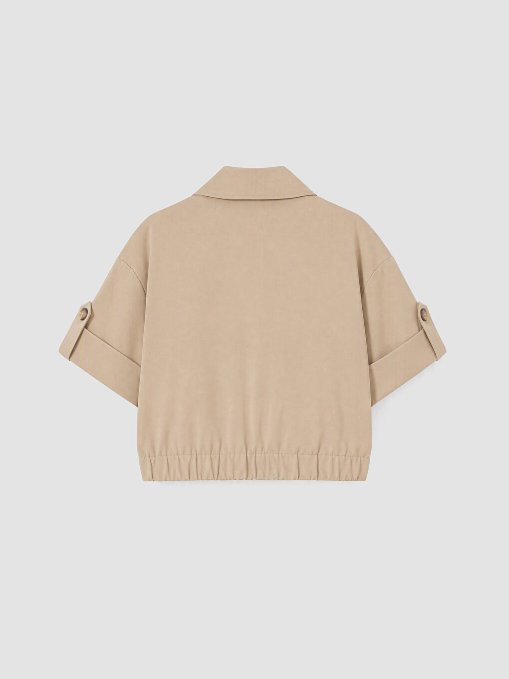 Kahverengi Kruvaze Yaka Oversize Kadın Trençkot-3