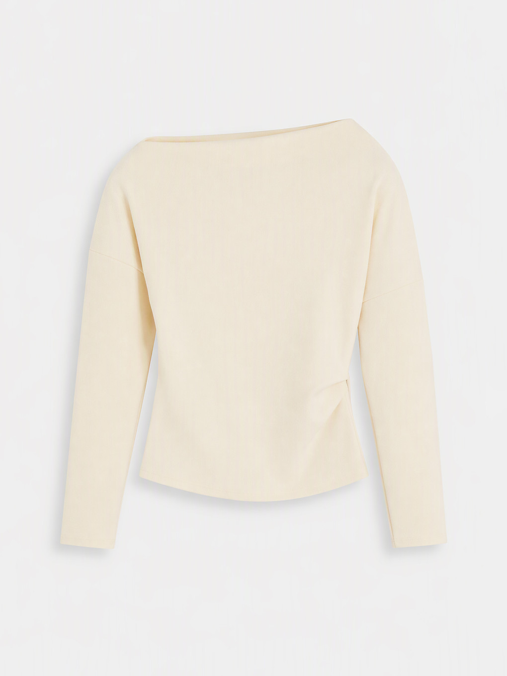 Slash Neck Ruched Blouse-4