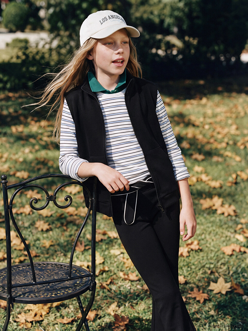 Teenage Girls' Soft Touch Flare Leggings-1