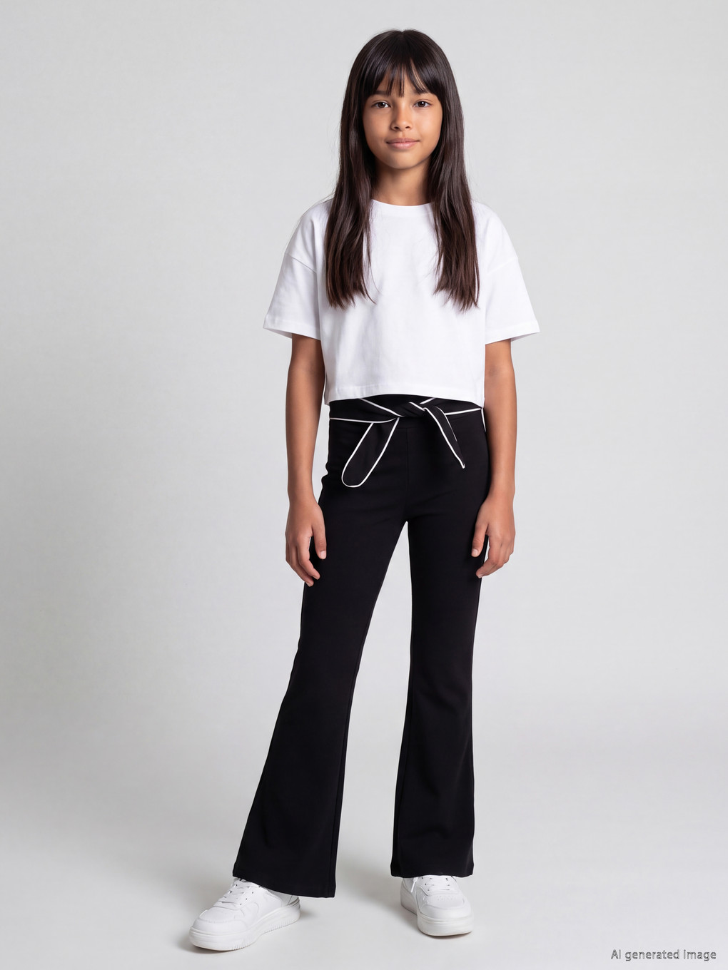 Teenage Girls' Soft Touch Flare Leggings-2