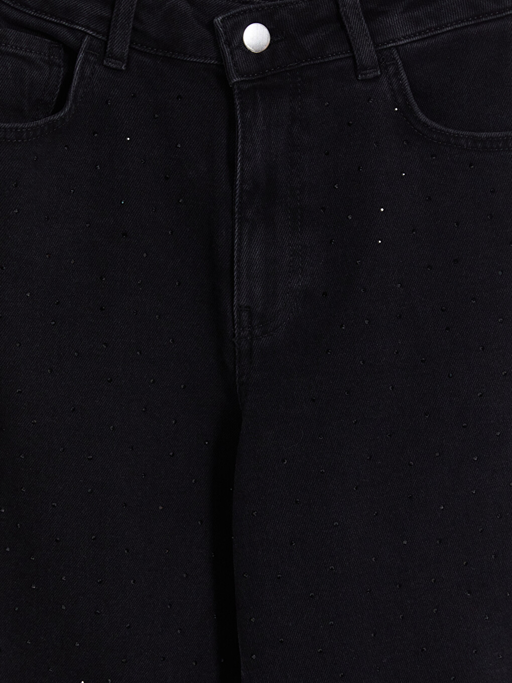 Siyah Wideleg Jean-2