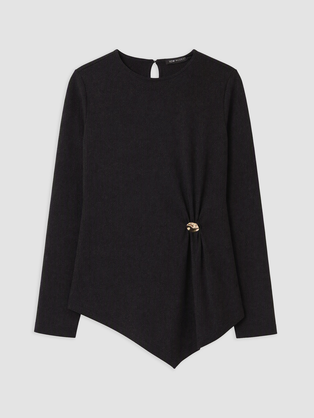 Woman Black Blouse
