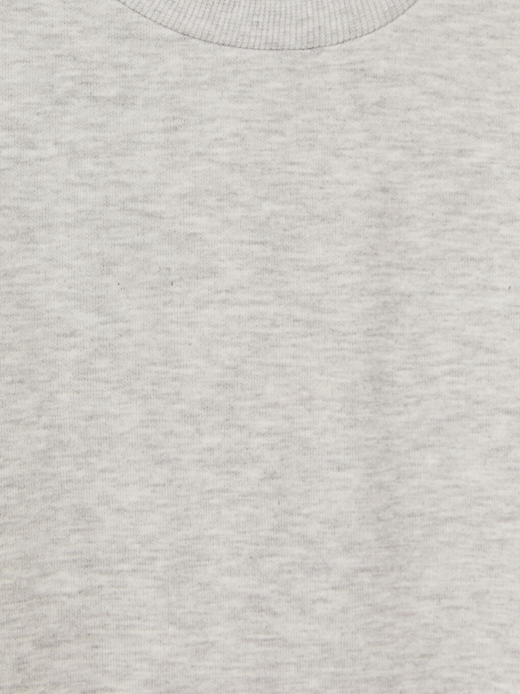 Gri Bisiklet Yaka Kız Çocuk Sweatshirt-2