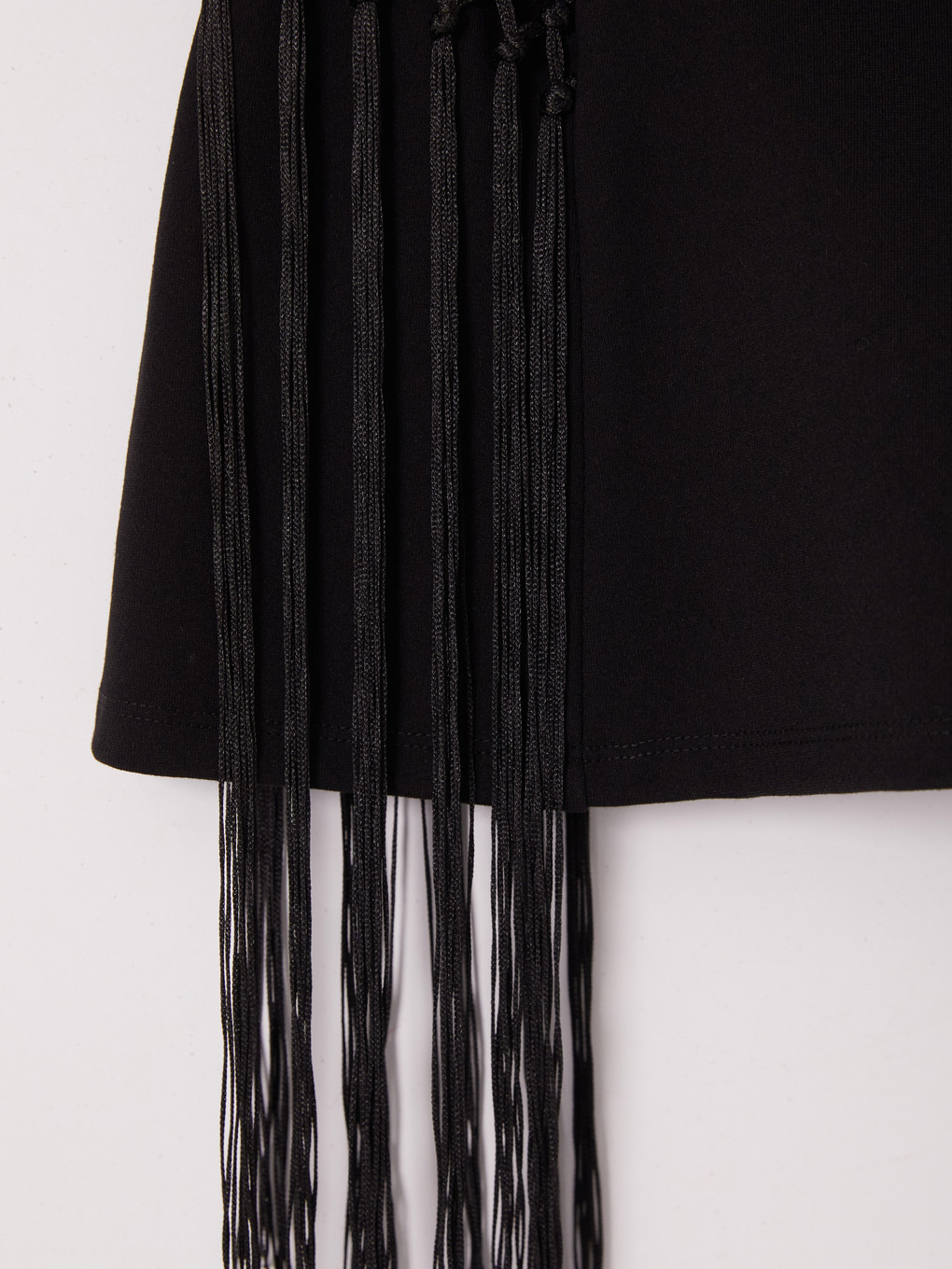 Strapless Collar Tasseled Blouse-3