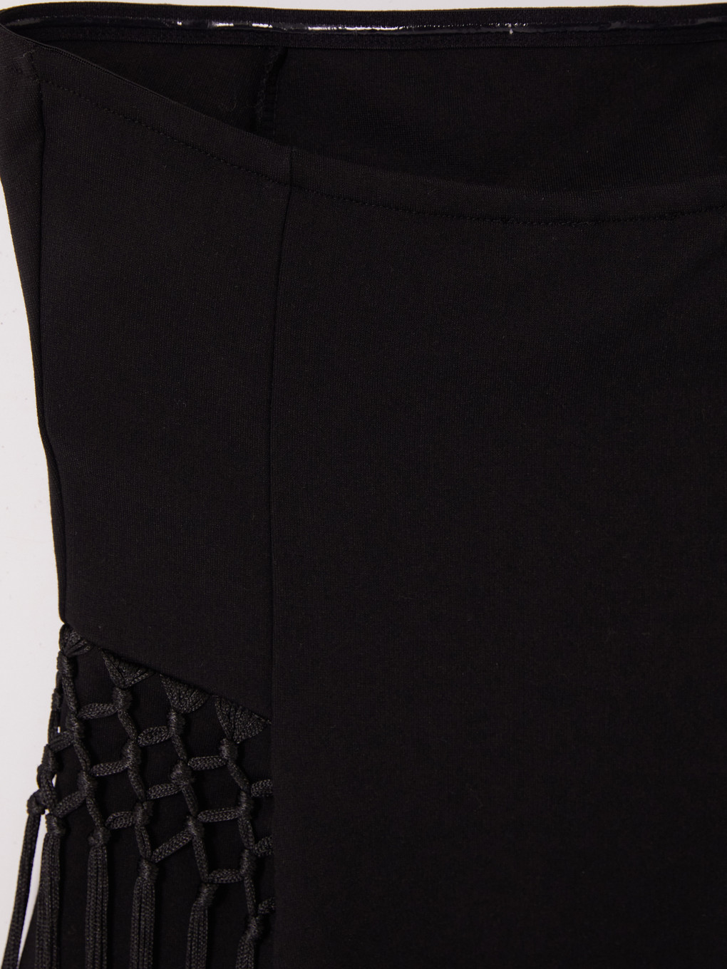 Strapless Collar Tasseled Blouse-4