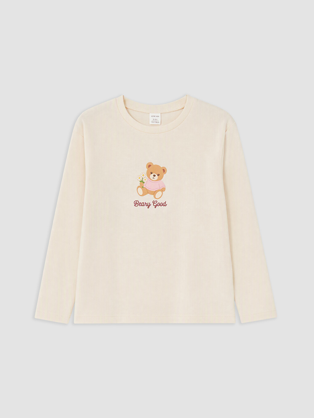Crew Neck Girls' T-shirt-3