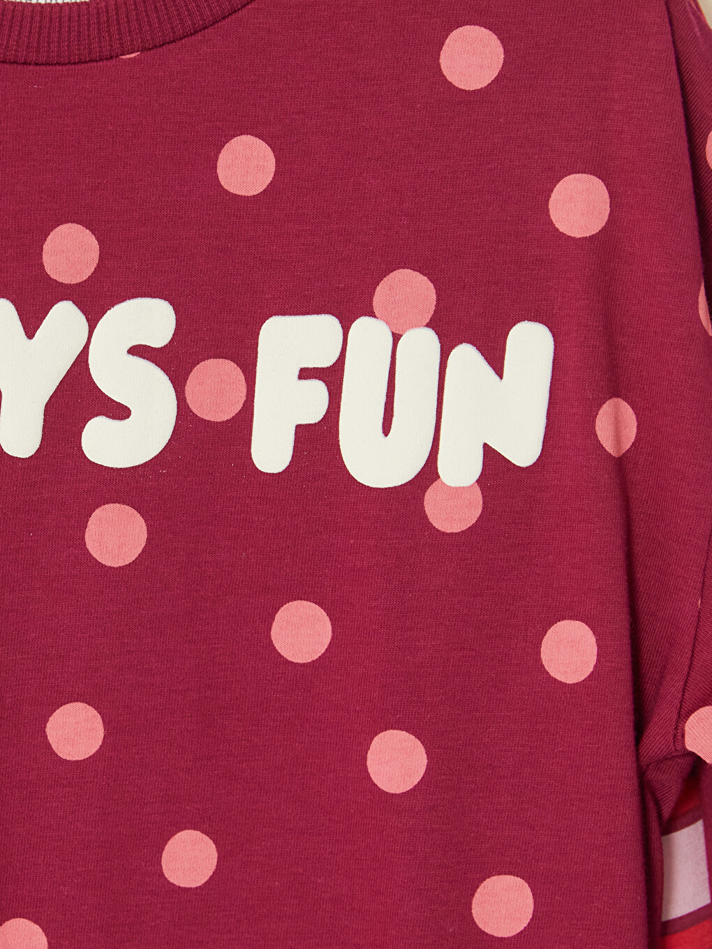 Crew Neck Girls' T-shirt-7