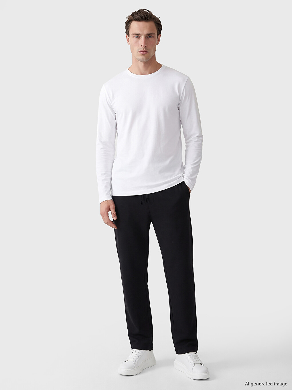 Siyah Regular Fit Erkek Eşofman Altı