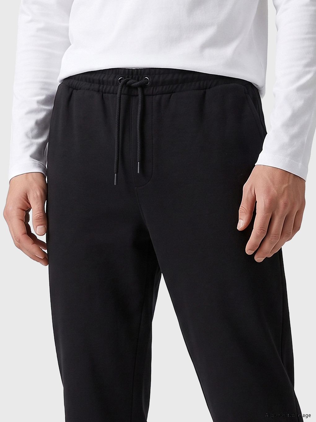 Siyah Regular Fit Erkek Eşofman Altı-2