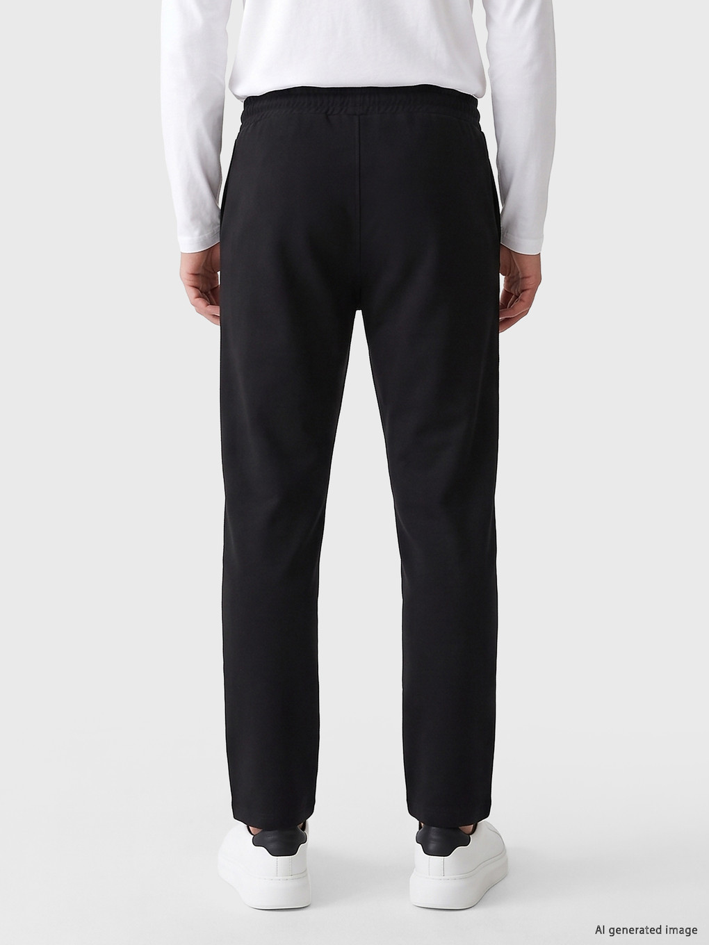 Siyah Regular Fit Erkek Eşofman Altı-3