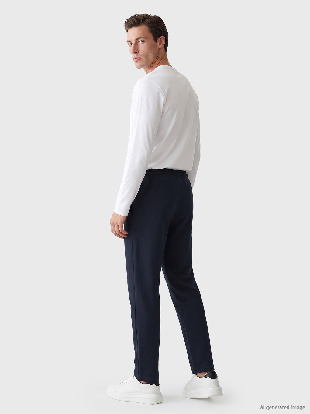 Lacivert Regular Fit Erkek Eşofman Altı-3