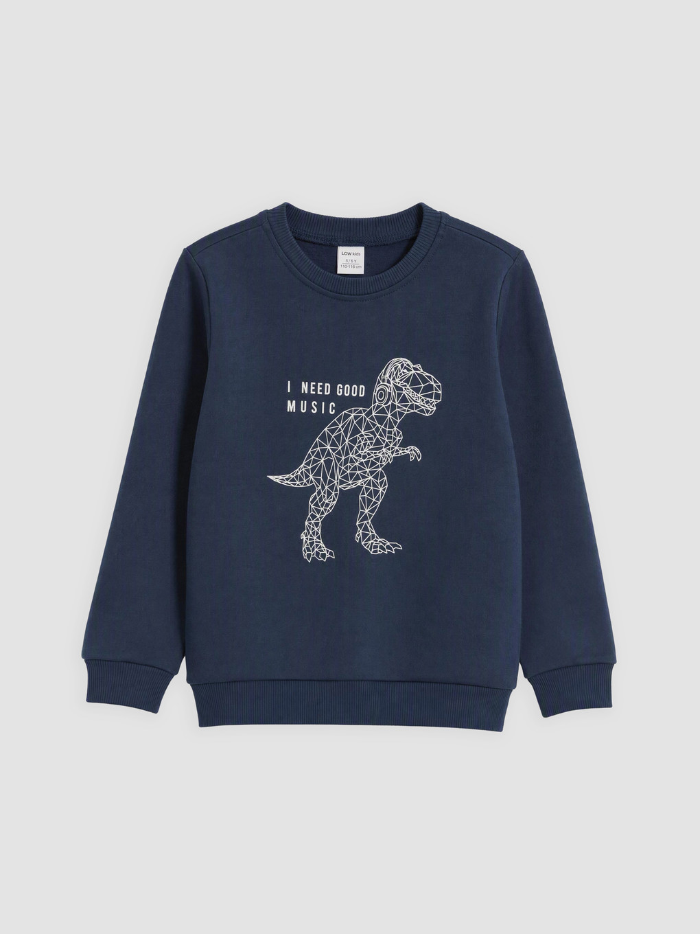 İndigo Baskılı Erkek Çocuk Sweatshirt