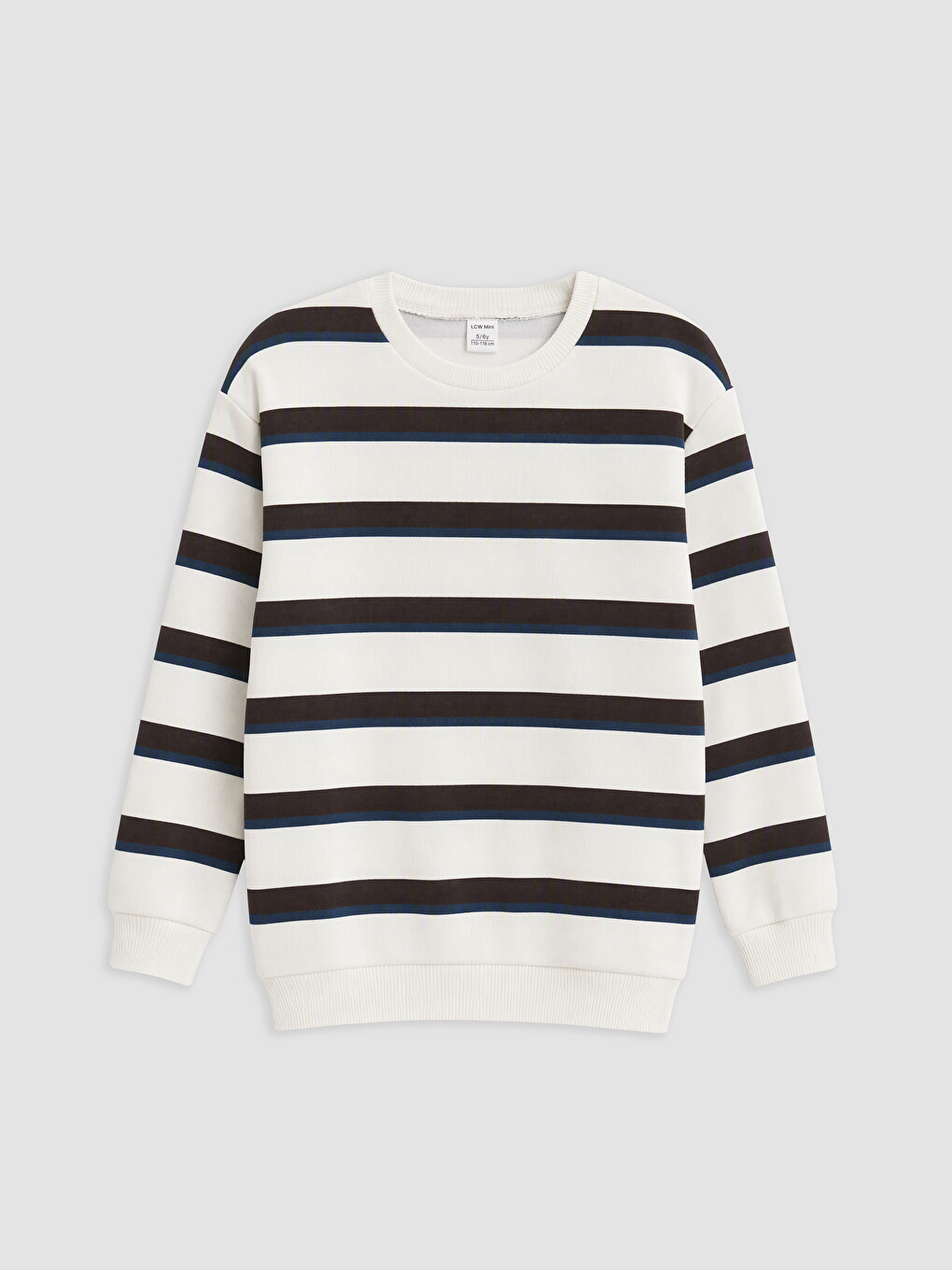 Bej Teddy Baskılı Erkek Çocuk Kalın Sweatshirt-1