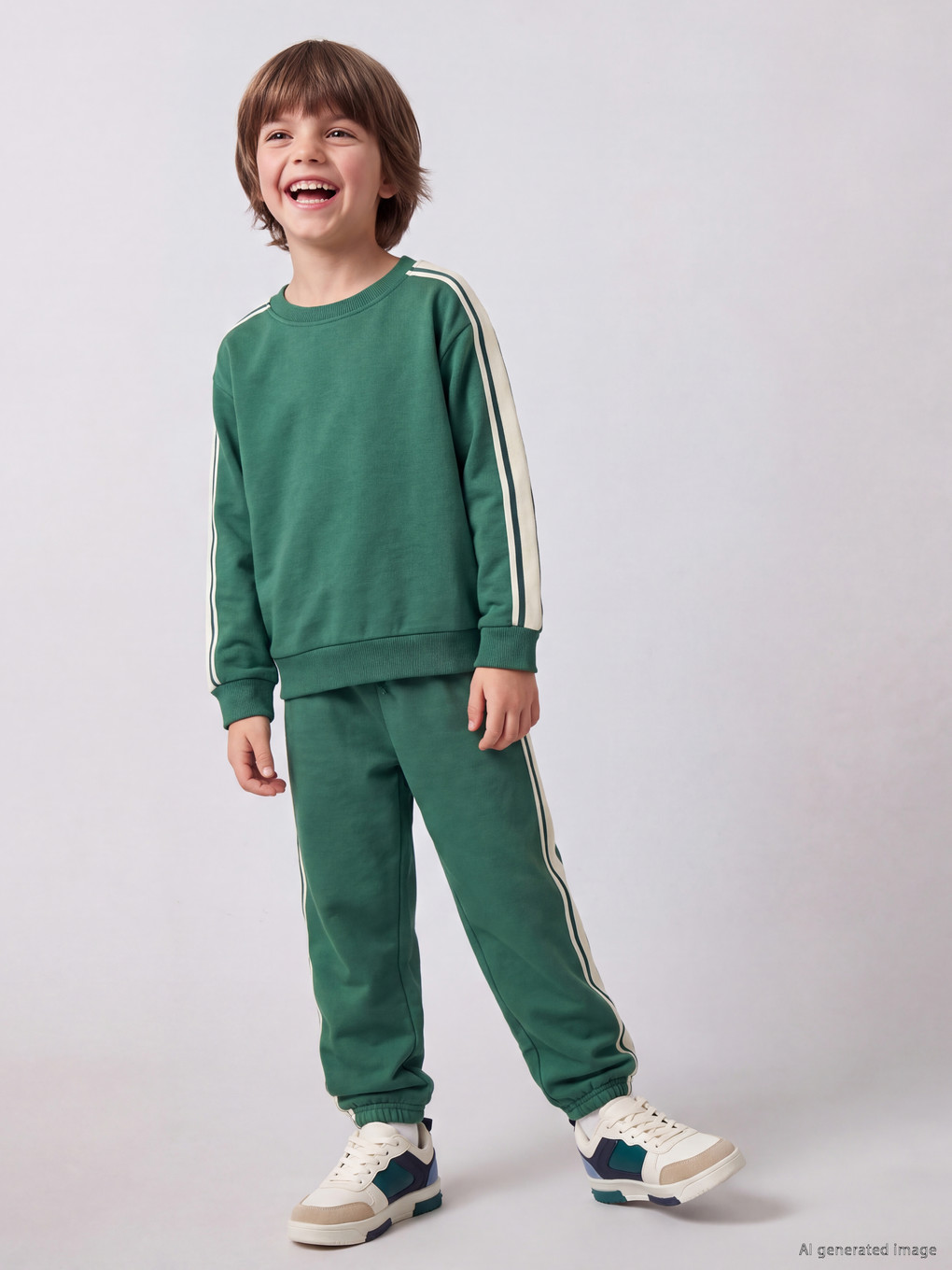  Crew Neck Boys' Tracksuit Set