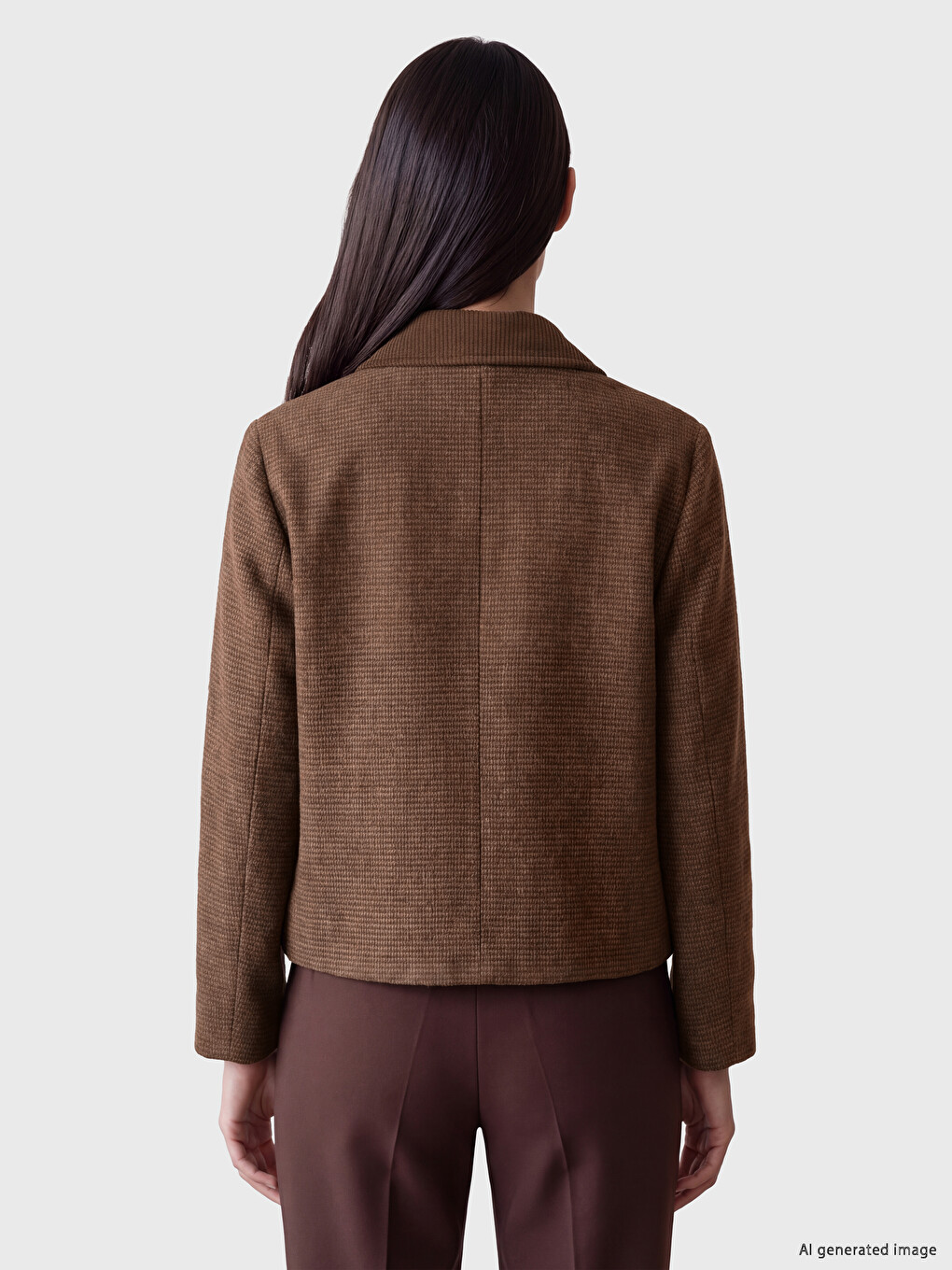 Woman Brown Jacket-3