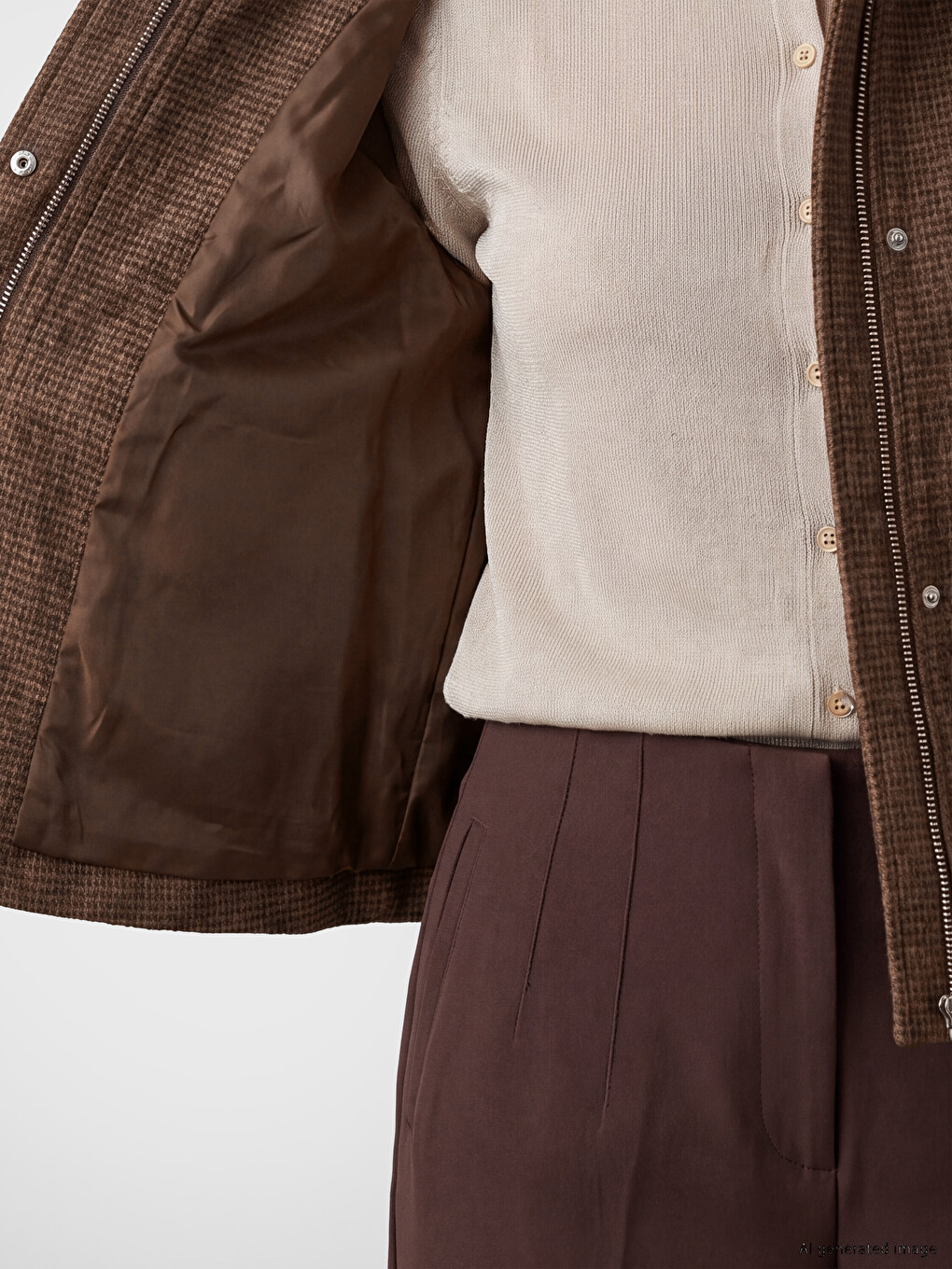 Woman Brown Jacket-4