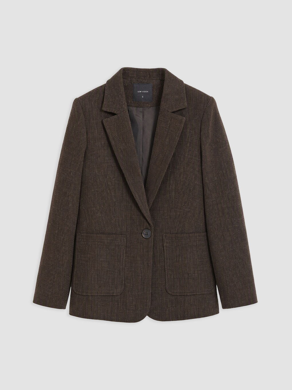 Wool Blend Blazer Jacket