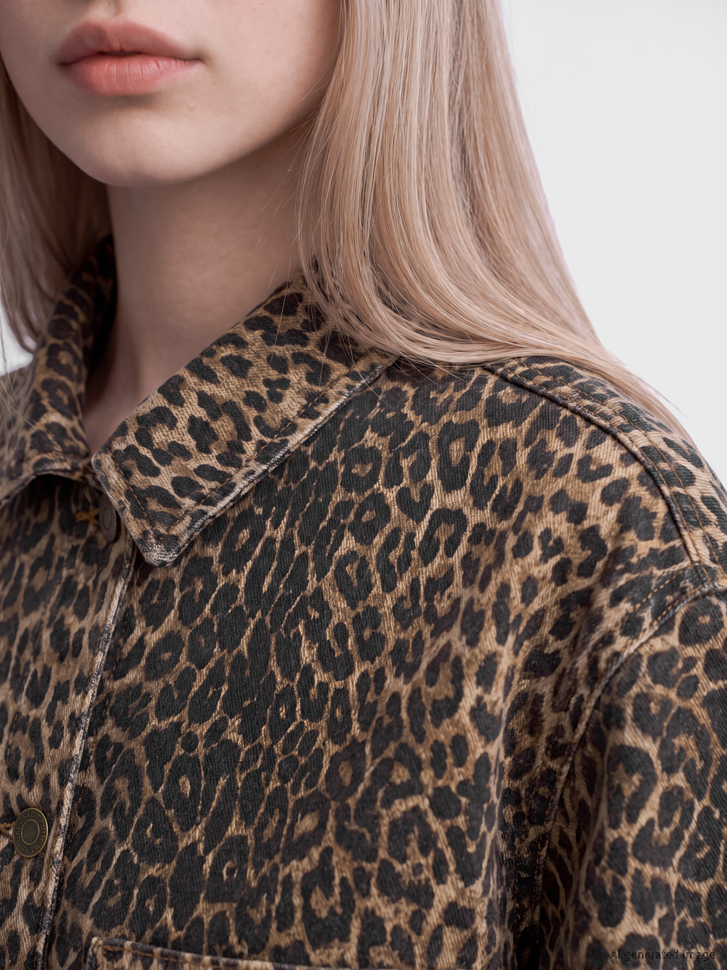 Traper Jakna S Leopard Printom Za Žene-2