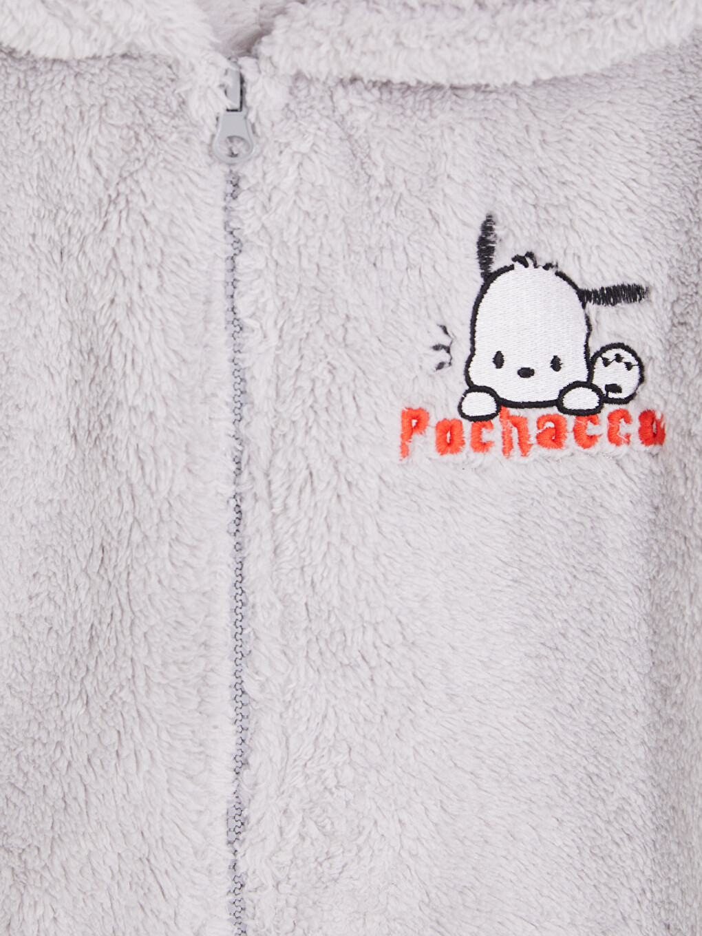 Pochacco Embroidered Girls' Plush Sweatshirt-1