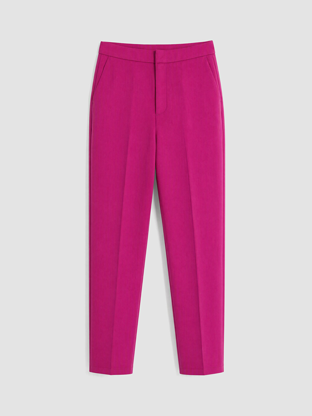 High Waist Women's Cigarette Trousers-4