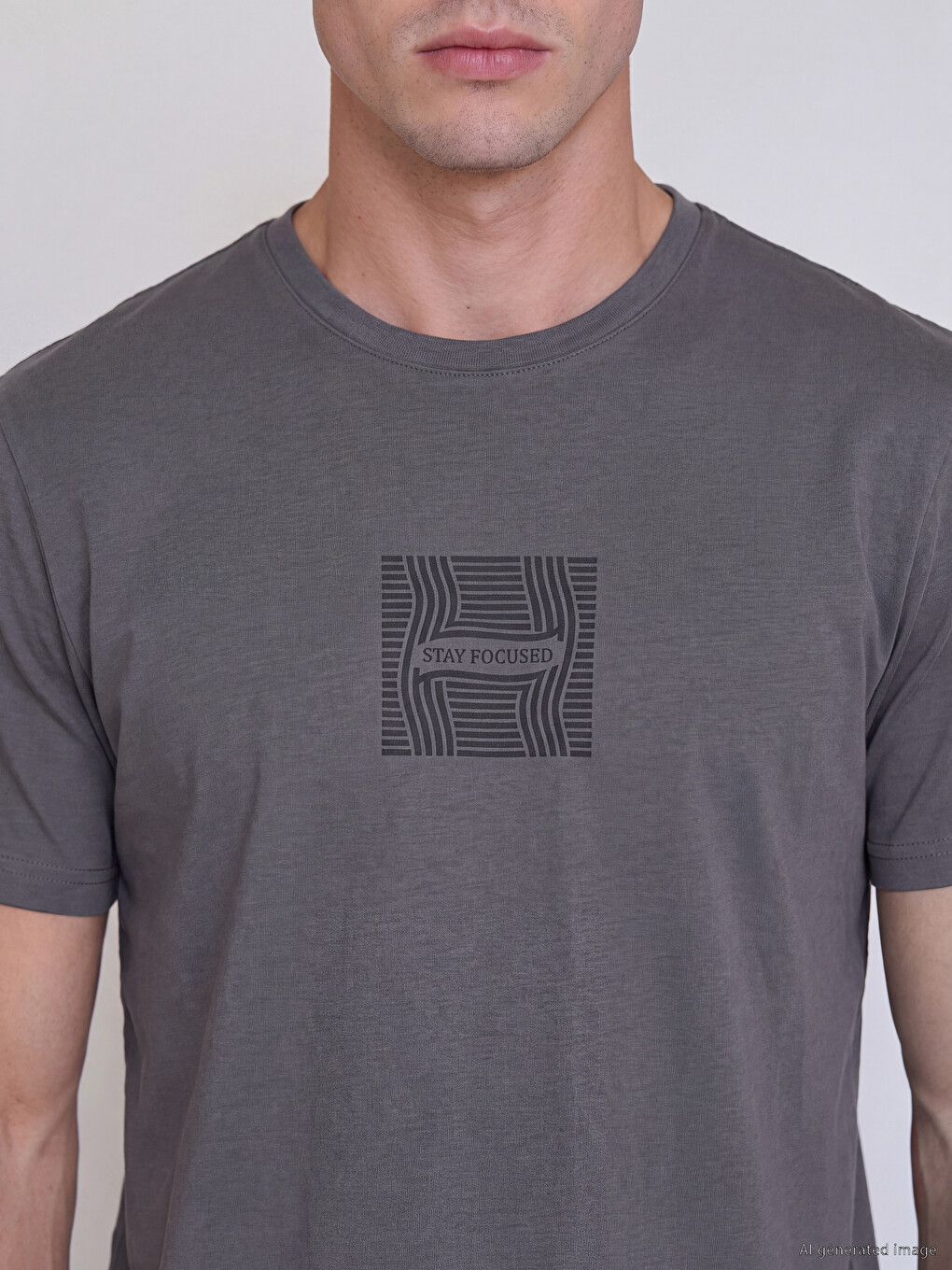 Crew Neck Men's T-shirt-2