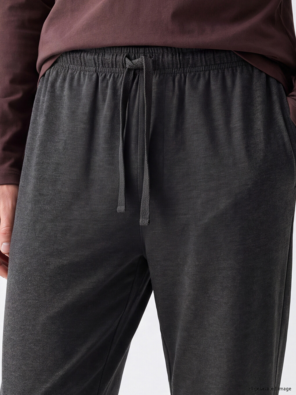 Antrasit Regular Fit Erkek Pijama Alt-2