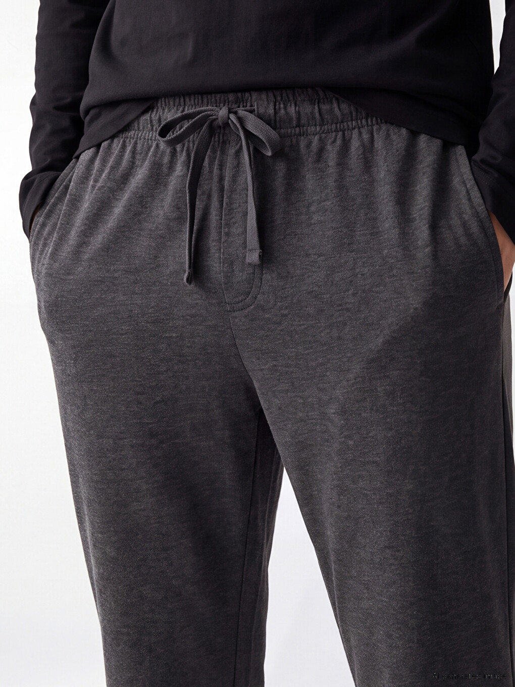Man Navy Pyjama Bottoms-2