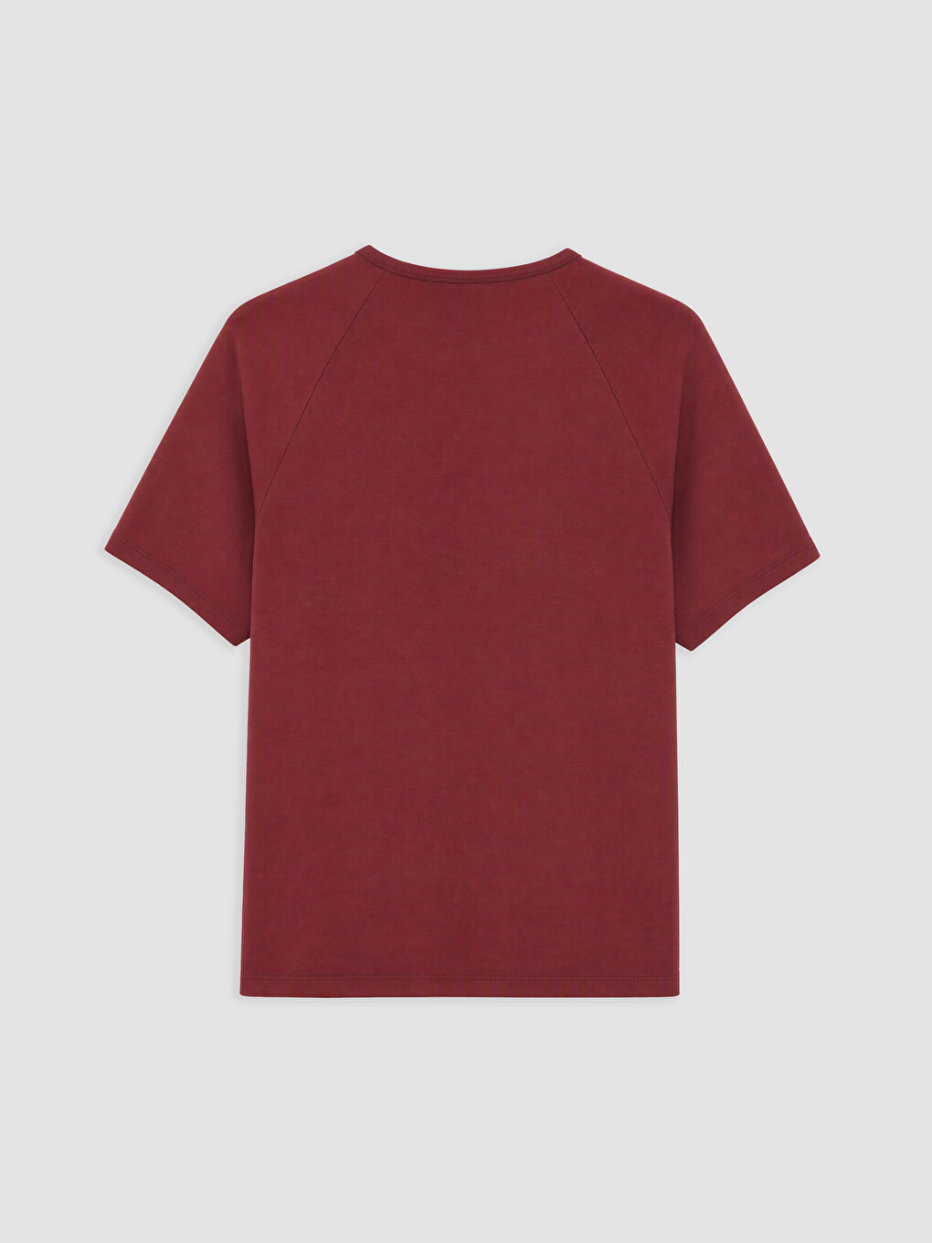 Bordo Kolay Giyilebilir Çıtçıtlı Soft Touch Kadın Tişört-1