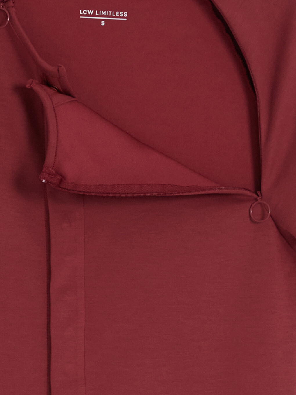 Bordo Kolay Giyilebilir Çıtçıtlı Soft Touch Kadın Tişört-3