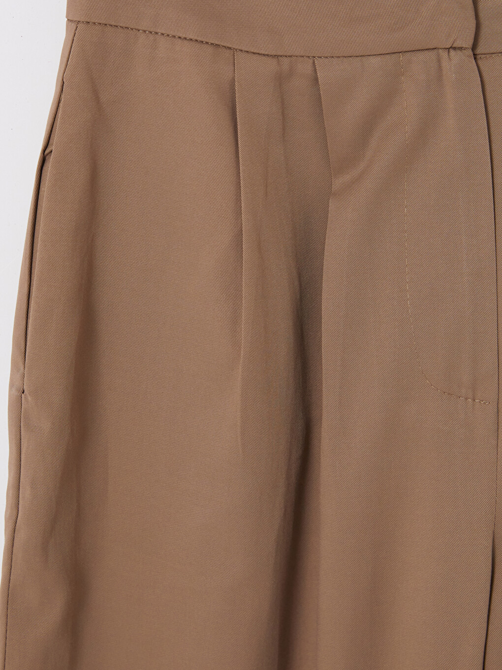 Wide Leg Pleated Women's Trousers-2