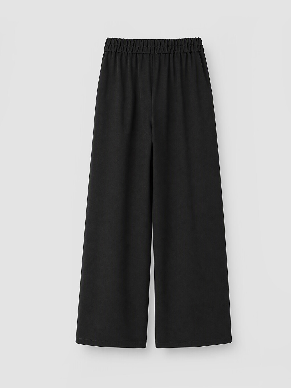 Pantaloni Din Țesătură Plisată Cu Talie Elastică Pentru Femei-5