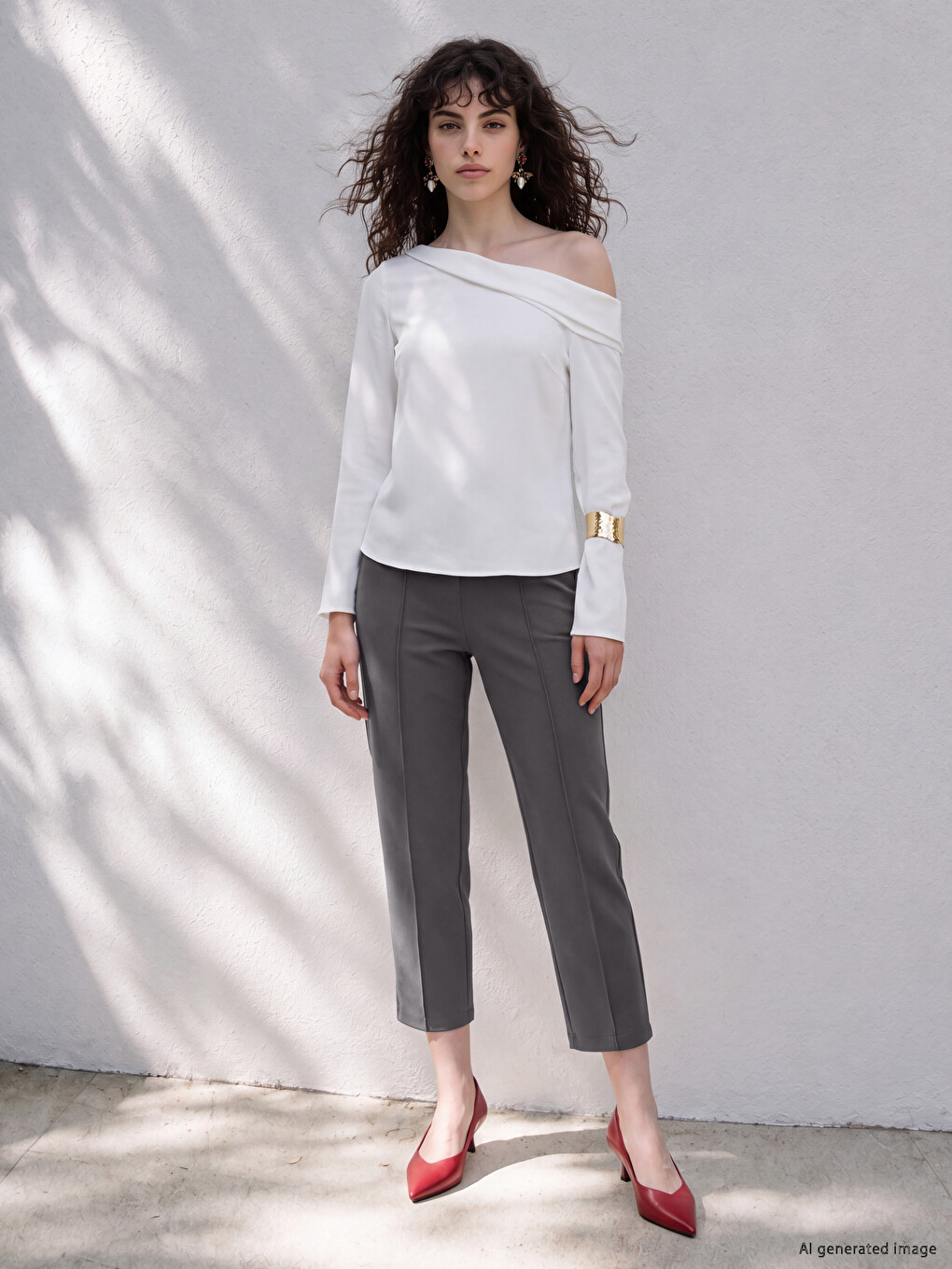 Elastic Waist Women's Trousers