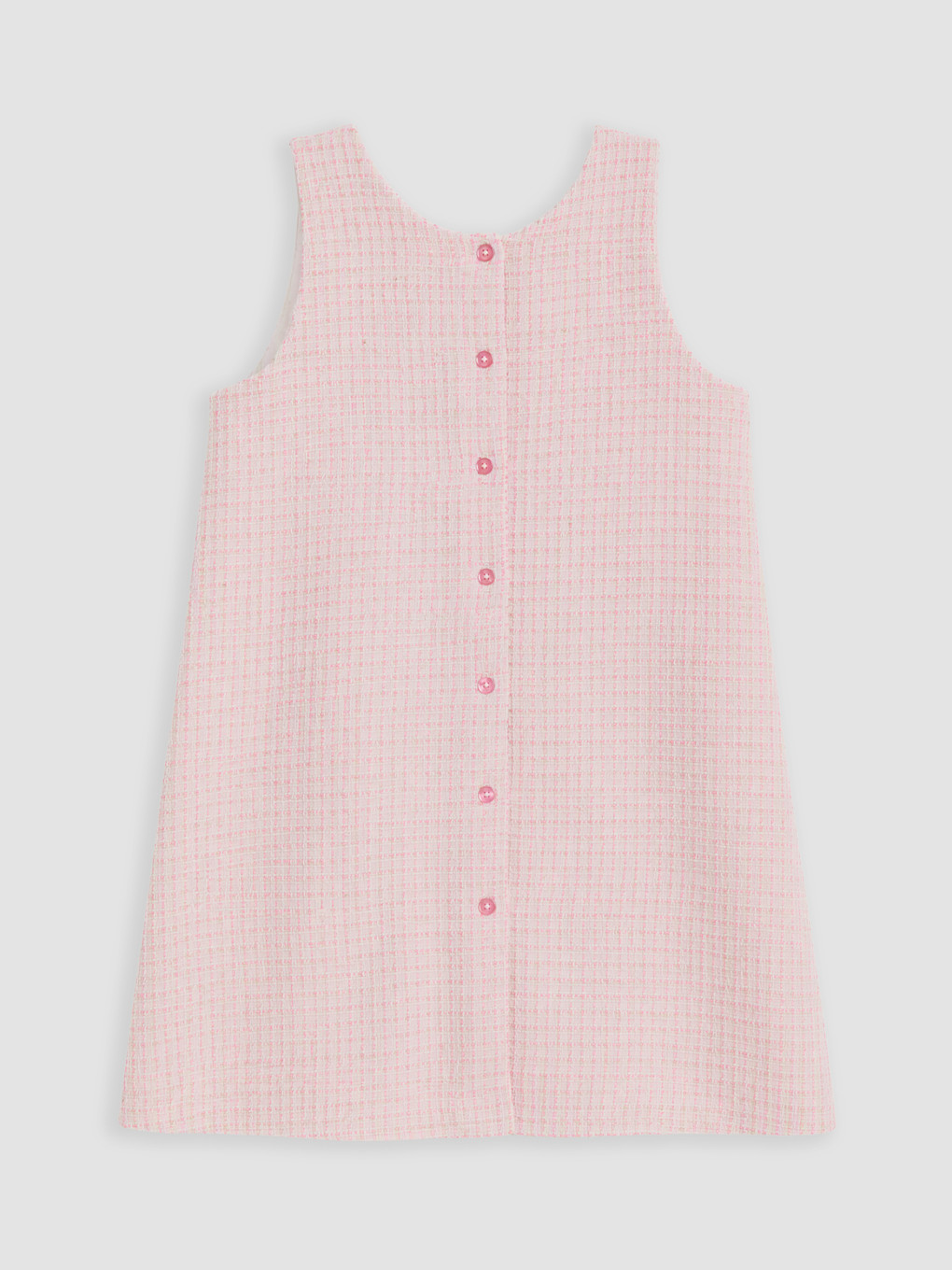 Pembe Fiyonklu Kız Çocuk Elbise-1