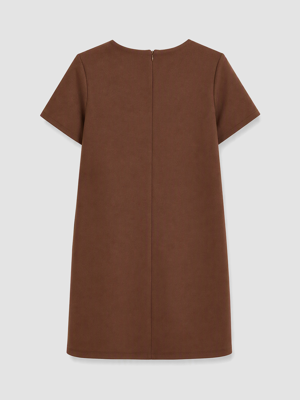 Fustan Mini Me Pamje Suede Për Gra-2